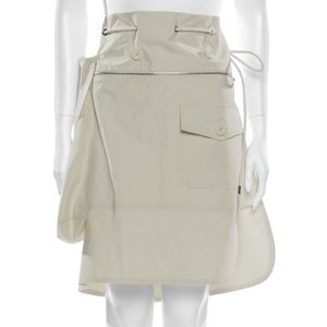 Marni runway apron utility drawstring zip skirt
